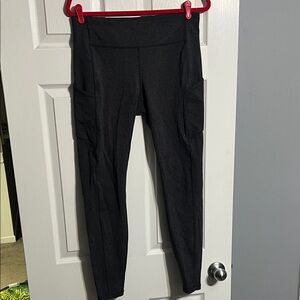 lululemon athletica Gray Knit Look Leggings